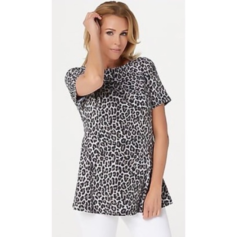 D & CO. LEOPARD SHIRT